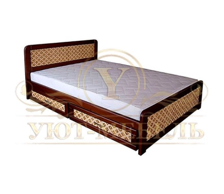 Деревянная односпальная кровать Классика ткань