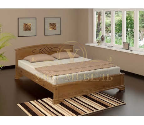 Деревянная двуспальная кровать из массива Гера тахта