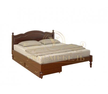 Деревянная двуспальная кровать из массива Герцог тахта