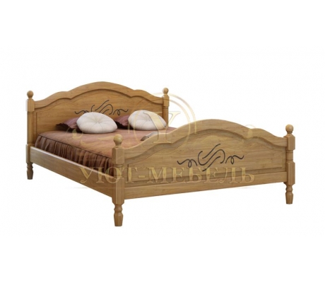 Деревянная односпальная кровать Лама