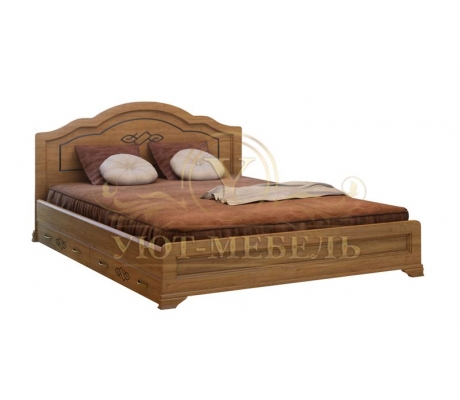 Деревянная двуспальная кровать из массива Сатори тахта
