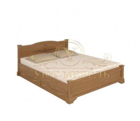 Деревянная двуспальная кровать из массива Соната тахта