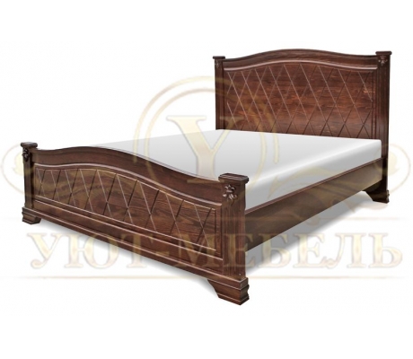Деревянная двуспальная кровать из массива Станфилд