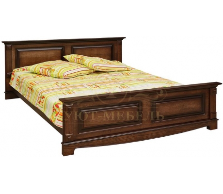 Деревянная двуспальная кровать из массива Венето
