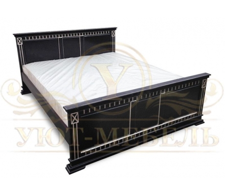Деревянная двуспальная кровать из массива Верди 2