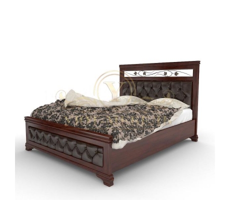Деревянная двуспальная кровать из массива Виттория тахта