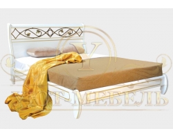 Кровать с элементами ковки Омега 5
