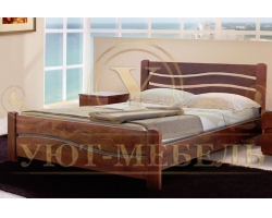 Деревянная двуспальная кровать из массива Вивия