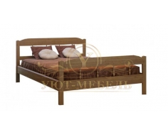 Деревянная двуспальная кровать из массива Эра