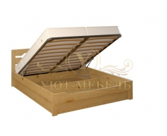 Деревянная двуспальная кровать из массива Крокус тахта