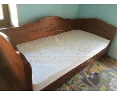 Деревянная односпальная кровать Муза 3 спинки