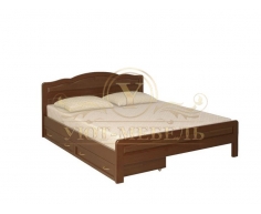 Деревянная двуспальная кровать из массива Новинка тахта