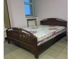 Деревянная односпальная кровать Омега сетка