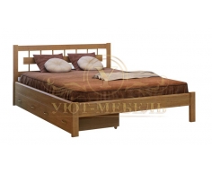 Деревянная двуспальная кровать из массива Сакура тахта
