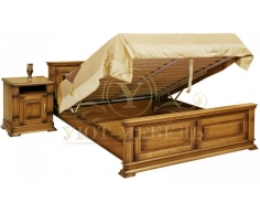 Кровать с подъемным механизмом из массива Верди